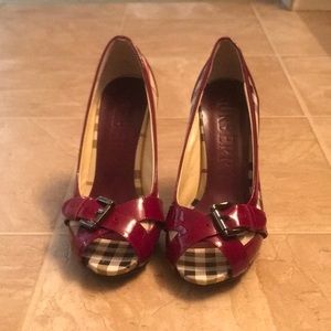 Authentic Burberry Peep Toe Stilettos